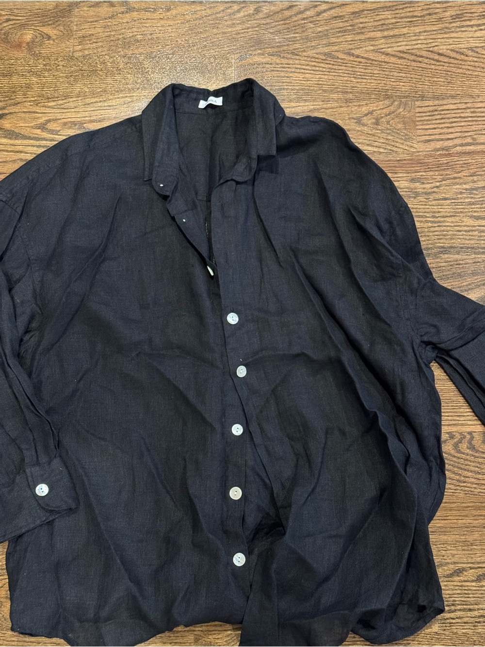 Vitamin A Button-Down Linen Shirt
